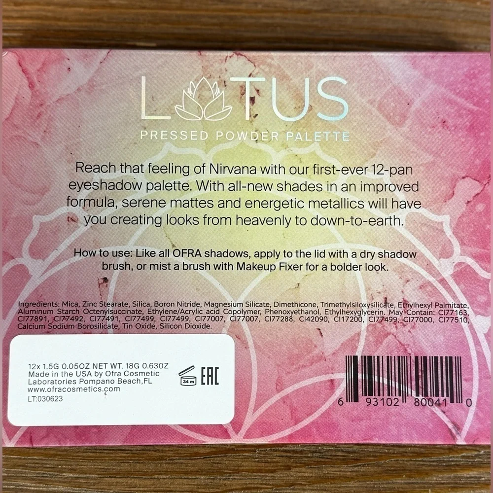 Lotus Eyeshadow Palette by Ofra Cosmetics